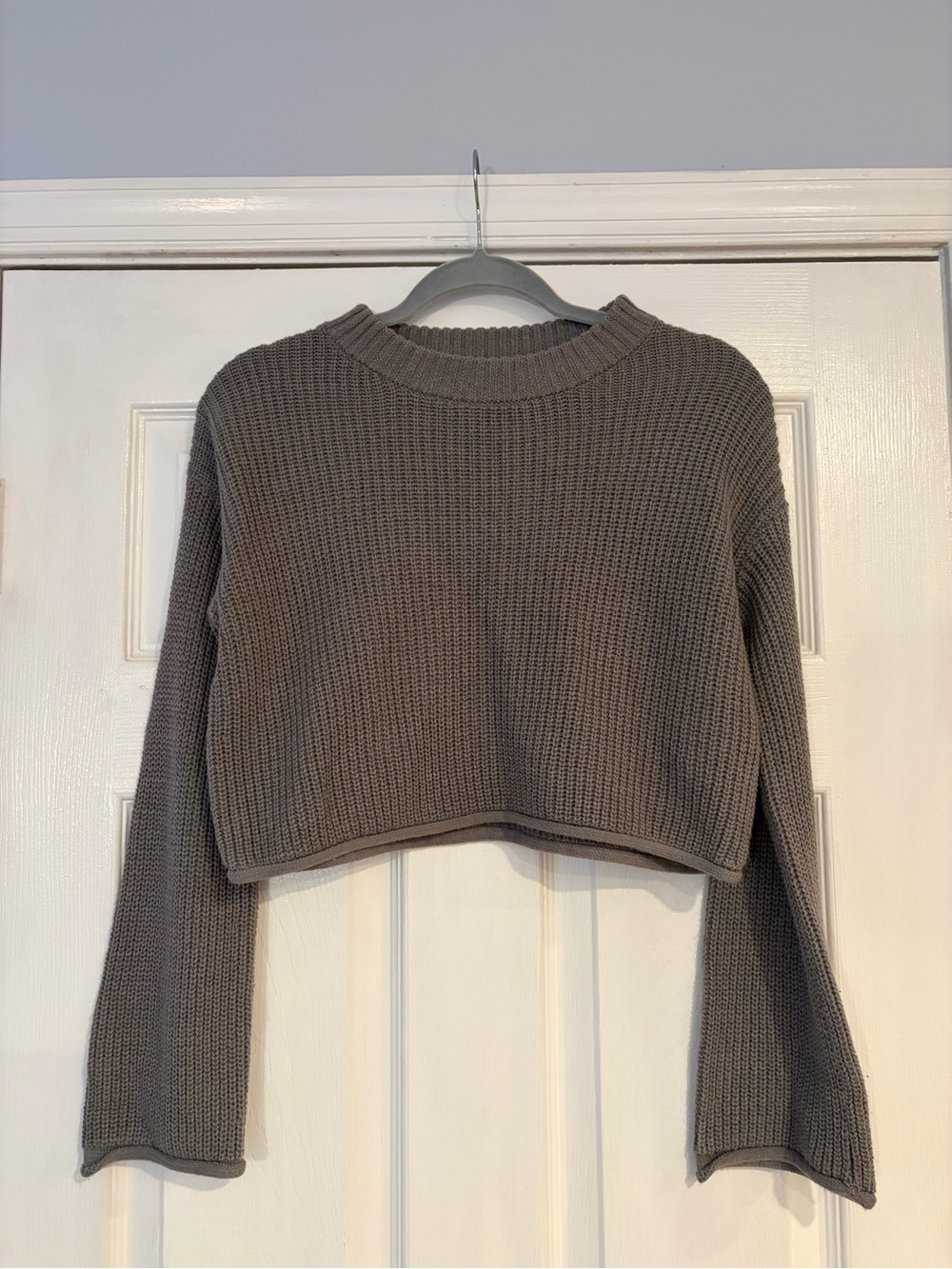 Wild Fable Gray Ribbed Knit Sweater